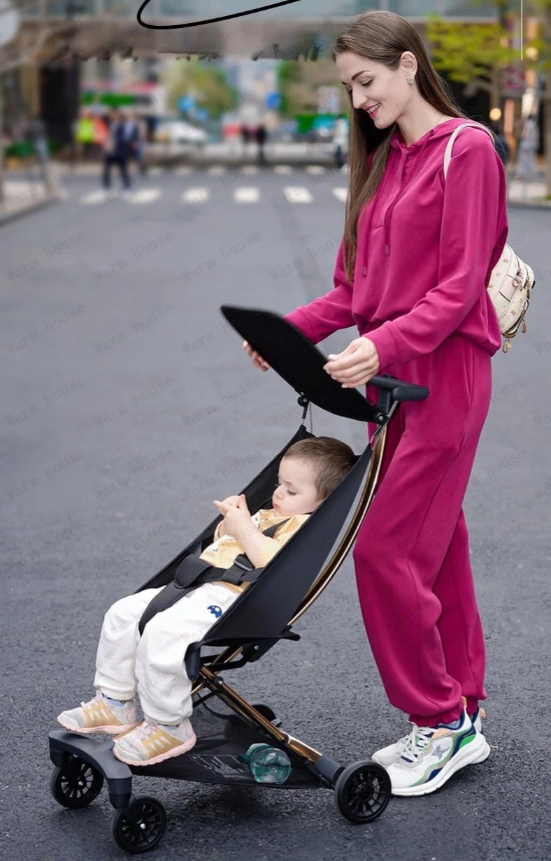 2025 New Lightweight Baby Travel Stroller Portable Foldable Pocket Stroller Multifunctional Children's Stroller Baby Carriage