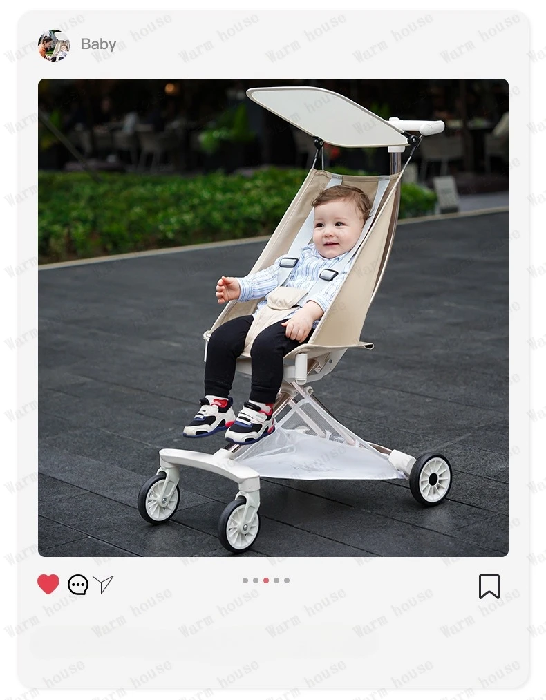2025 New Lightweight Baby Travel Stroller Portable Foldable Pocket Stroller Multifunctional Children's Stroller Baby Carriage