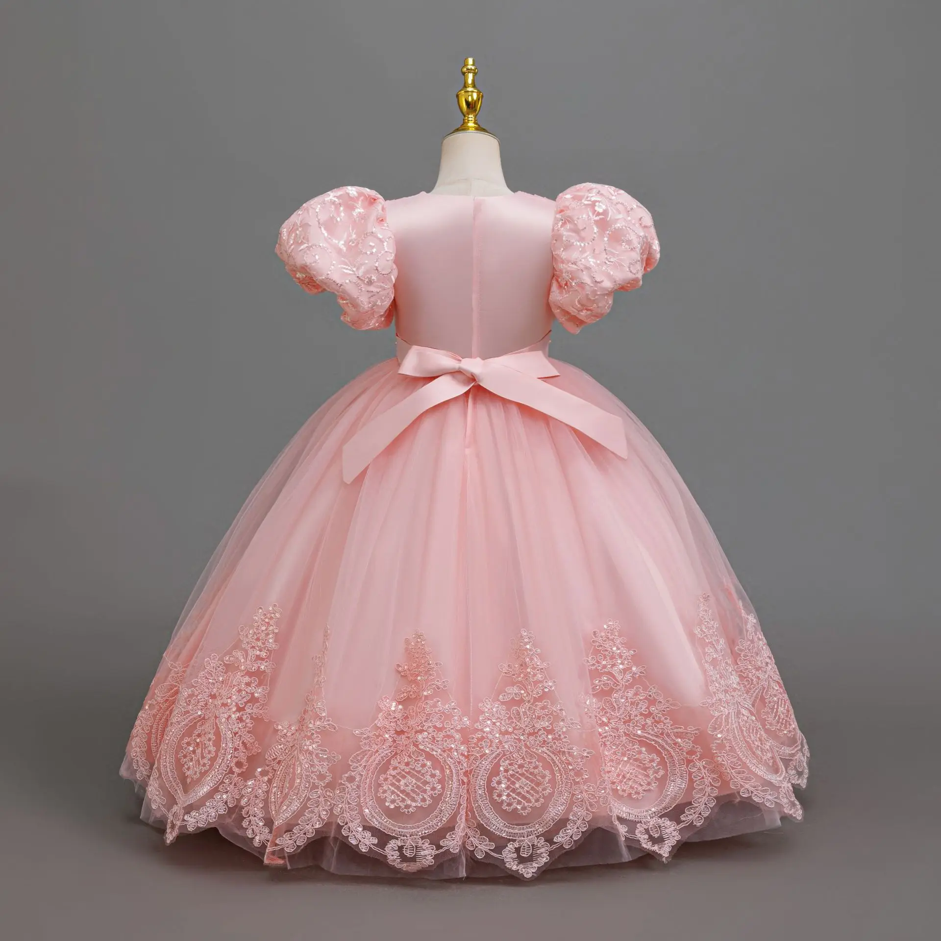 4-12 Years Old Flower Boy Wedding Dress Evening Dress Sequins Long Halloween Girl Dress Christmas Performance Host Speeches