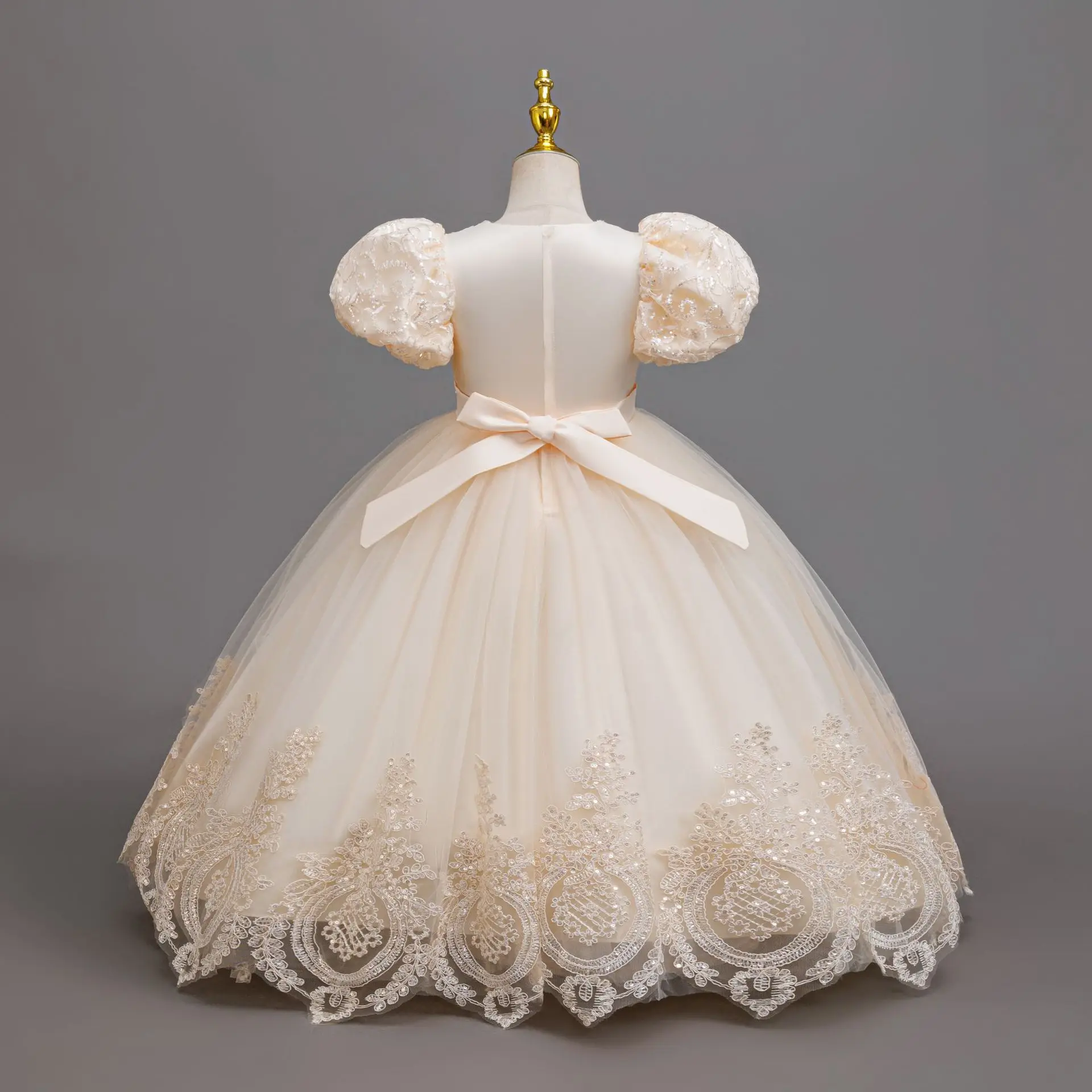 4-12 Years Old Flower Boy Wedding Dress Evening Dress Sequins Long Halloween Girl Dress Christmas Performance Host Speeches