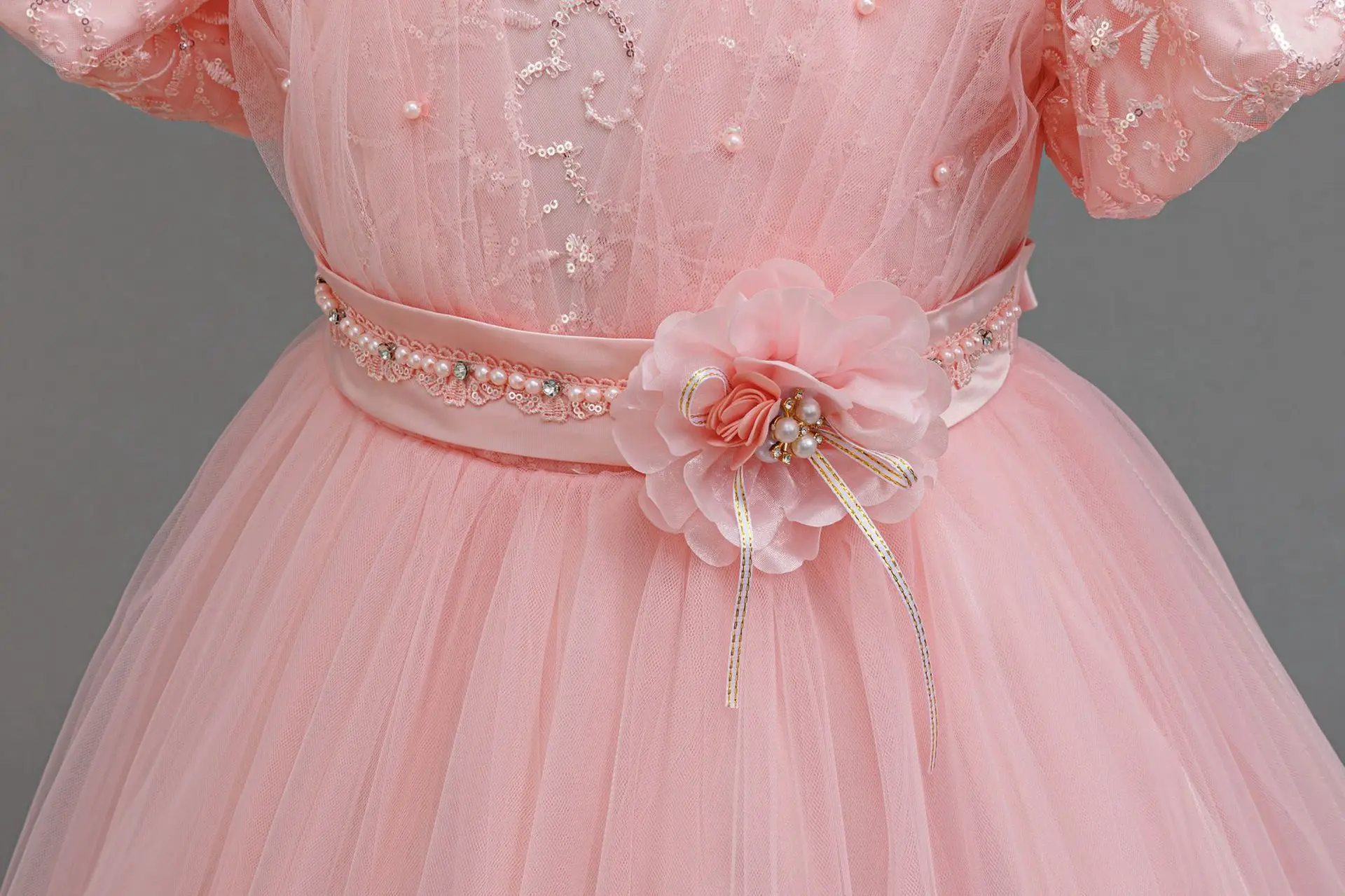 4-12 Years Old Flower Boy Wedding Dress Evening Dress Sequins Long Halloween Girl Dress Christmas Performance Host Speeches