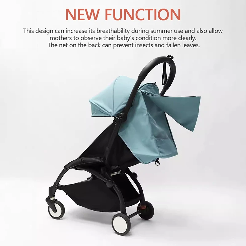 3Pcs /Set 175° Strollers Accessories Sunshade Covers Seat Cushion With Breathable Mesh Canopy Seat Liner Fit YOYO+/YOYO2/YOYA
