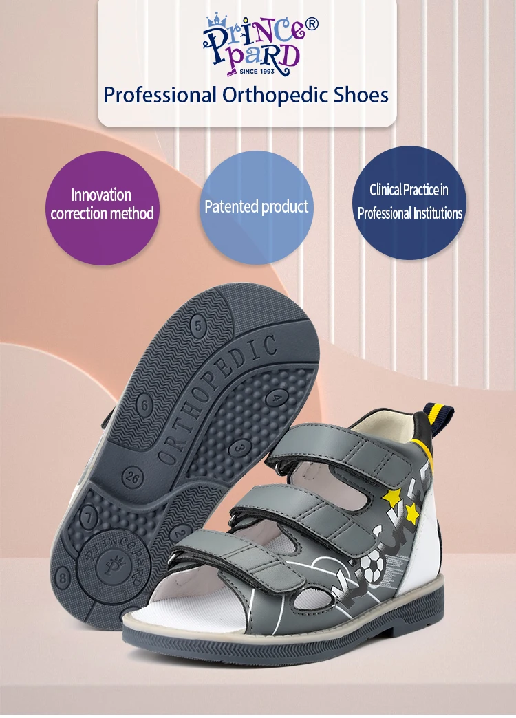Orthopedic Sandals for Toddlers ,Corrective Shoes with High Back Ankle, First Walking Supportive Brace-Like Orthopedic Sandal