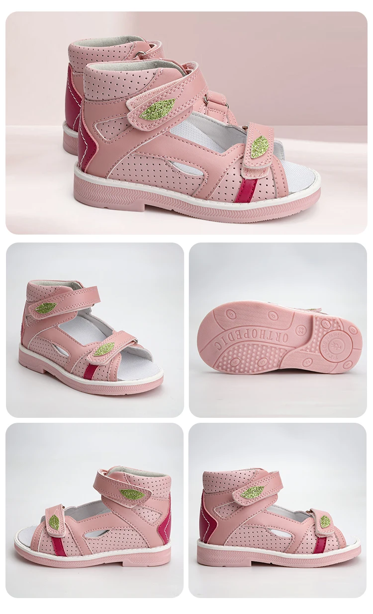 Orthopedic Sandals for Toddlers ,Corrective Shoes with High Back Ankle, First Walking Supportive Brace-Like Orthopedic Sandal
