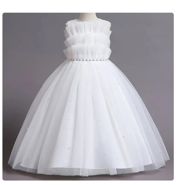 European American Style Kids Dresses for Girls Sleeveless Lace Party Dress for Kids Girl Summer Girls Party Dresses 5-16 Years