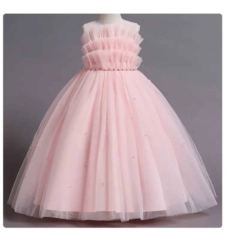 European American Style Kids Dresses for Girls Sleeveless Lace Party Dress for Kids Girl Summer Girls Party Dresses 5-16 Years