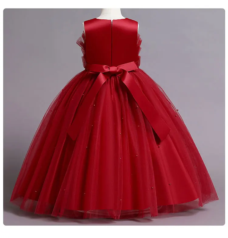European American Style Kids Dresses for Girls Sleeveless Lace Party Dress for Kids Girl Summer Girls Party Dresses 5-16 Years
