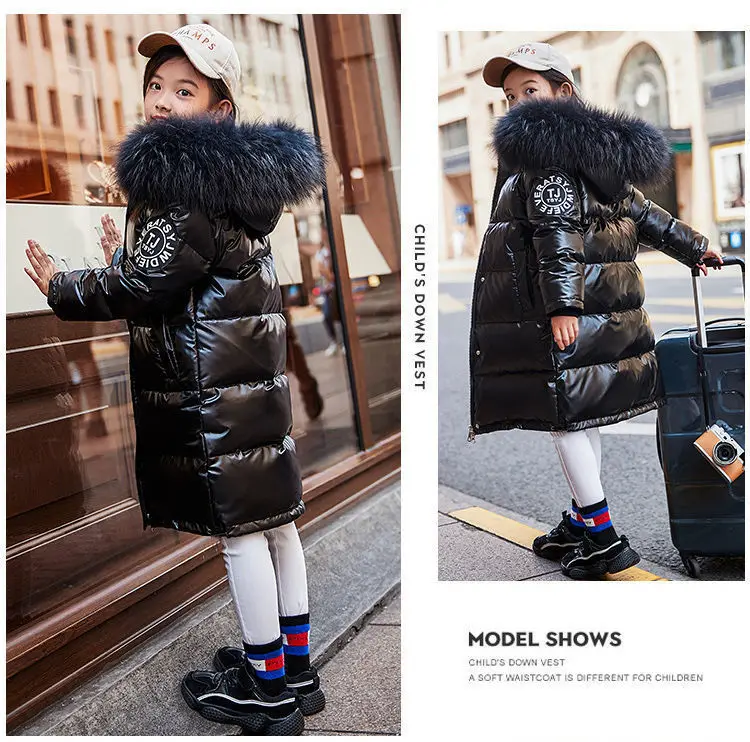 Boys Down Jackets 5-17Years 2025 Winter Teen Boy Thick Warm Cotton Hooded Coats Outerwear Children Clothing Windbreaker Jackets
