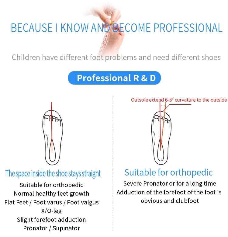 Princepard Children's Orthopedic Sandals Summer Corrective AFO Leather Shoes with Arch Support Thomas Sole EU 20-35