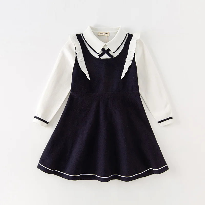 Dave Bella Girl's Dress Children's Autumn Princess Dress Academic-Style Fashion Noble Sweet Party Outdoor DK3236004