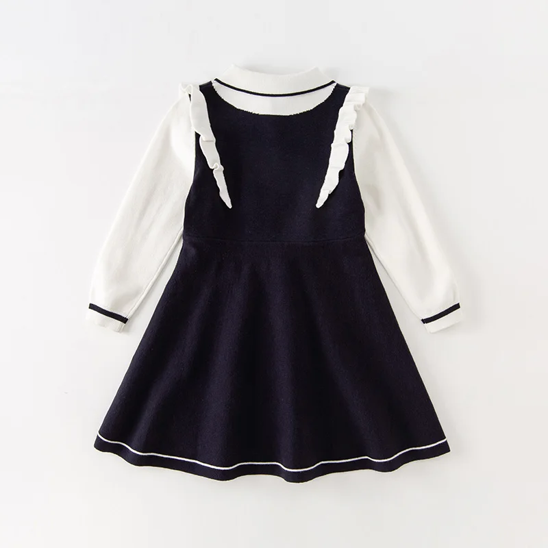 Dave Bella Girl's Dress Children's Autumn Princess Dress Academic-Style Fashion Noble Sweet Party Outdoor DK3236004