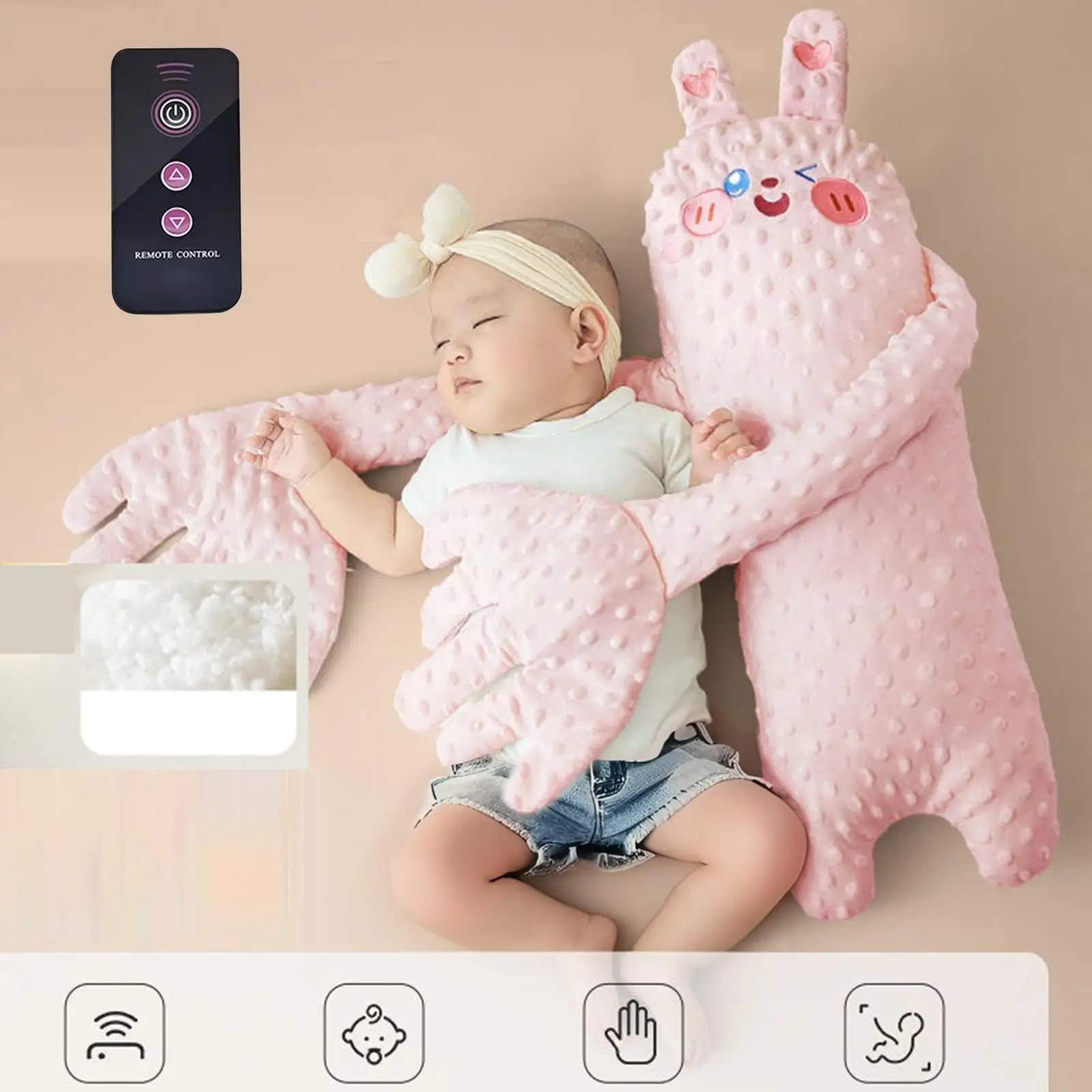 Baby sleep patter Baby Butt Patter Sleep Pat Pillow Remote Control cute Animal Shaped baby sleep patting pillow Nursery Decor
