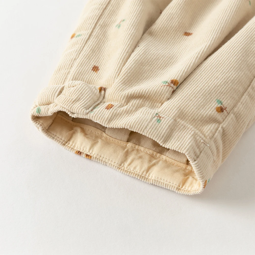 Dave Bella Children's Baby Pants Autumn Girls Baby Fashion Casual Corduroy Sweet Cute Loose Straight Trousers Outdoor DB3252518