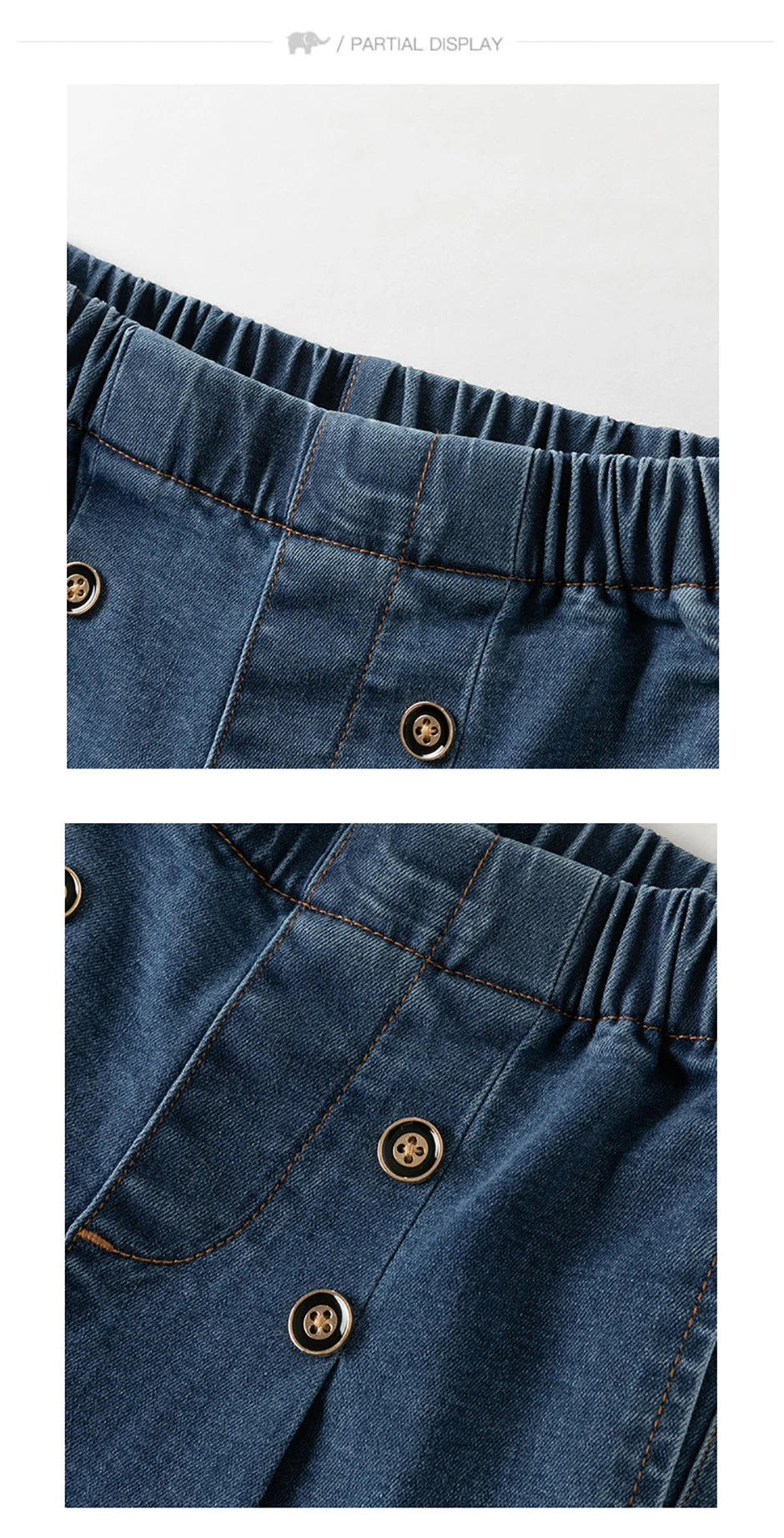 Dave Bella Girls Wide Leg Jean Pants Spring Autumn Girls Straight Pants Casual Loose Jeans Outdoor Trousers DK3252665