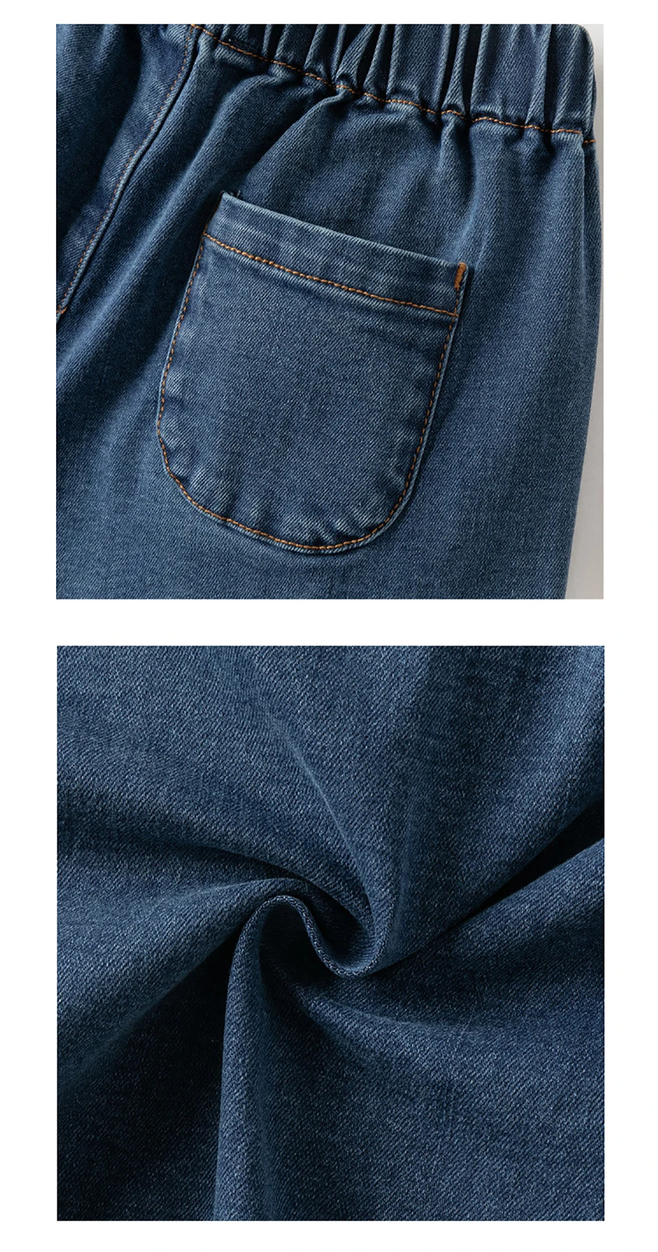 Dave Bella Girls Wide Leg Jean Pants Spring Autumn Girls Straight Pants Casual Loose Jeans Outdoor Trousers DK3252665