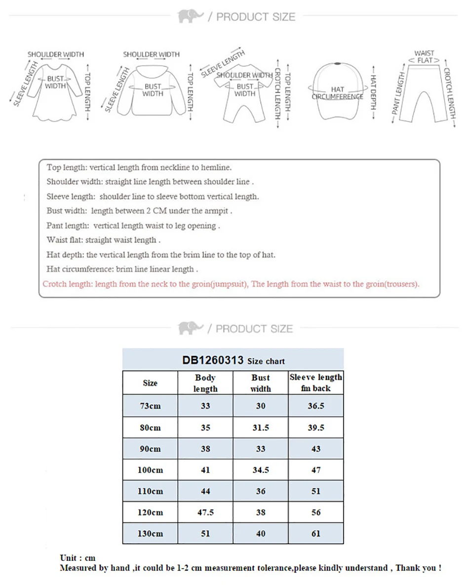 Dave Bella Children Long Sleeved T-shirts Autumn Spring Boys Girls Cartoon Printed Pullover Pure Cotton Bottoming Tops DB1260313
