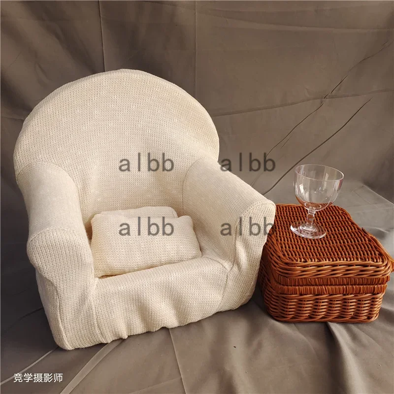 Newborn Photography Props Handmade Vintage Bamboo Chair baby bed girl Boy Photography Props Newborn Photo Posing Props Baby Crib