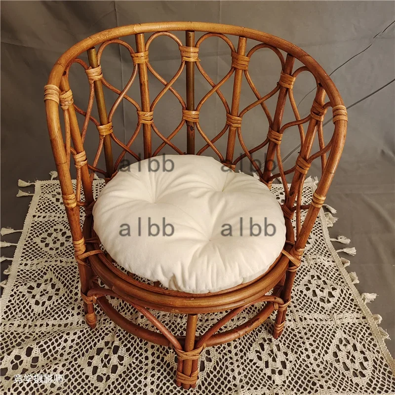 Newborn Photography Props Handmade Vintage Bamboo Chair baby bed girl Boy Photography Props Newborn Photo Posing Props Baby Crib