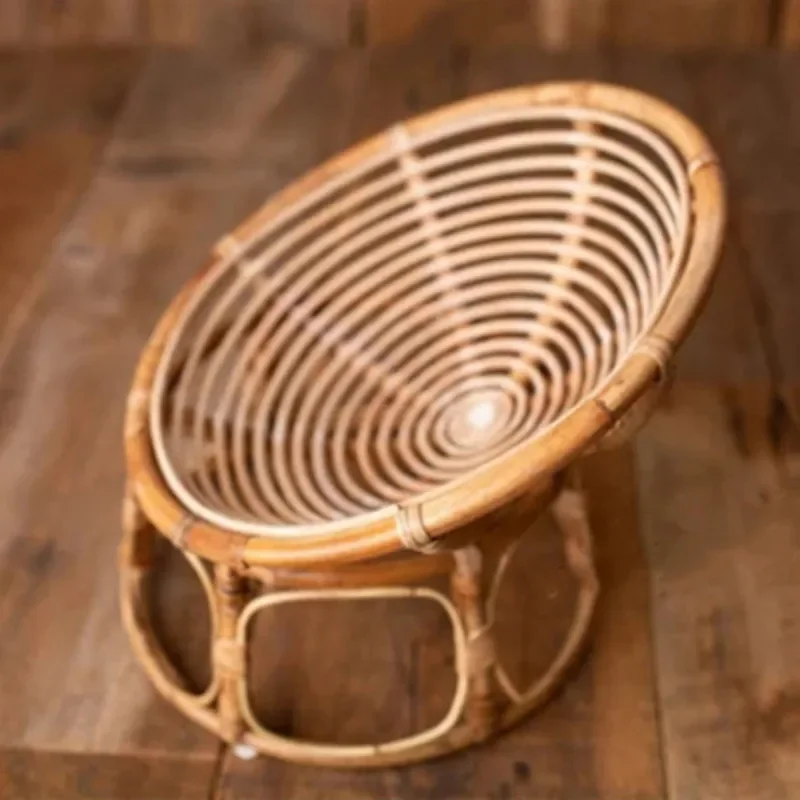 Newborn Photography Props Handmade Vintage Bamboo Chair baby bed girl Boy Photography Props Newborn Photo Posing Props Baby Crib