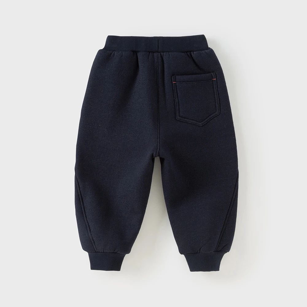 Dave Bella Children Velvet Pants Winter Autumn Thick Baby Boys Cotton Elastic Waist Trousers Outdoor Kids Casual Pants DB4254263