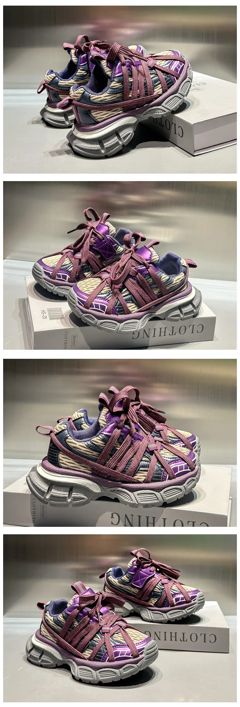 Kids Casual Sneakers for Boys Girls Non-slip Breathable Mesh Toddler Walking Shoes Strappy Versatile Chic Comfort Wear 4-6years