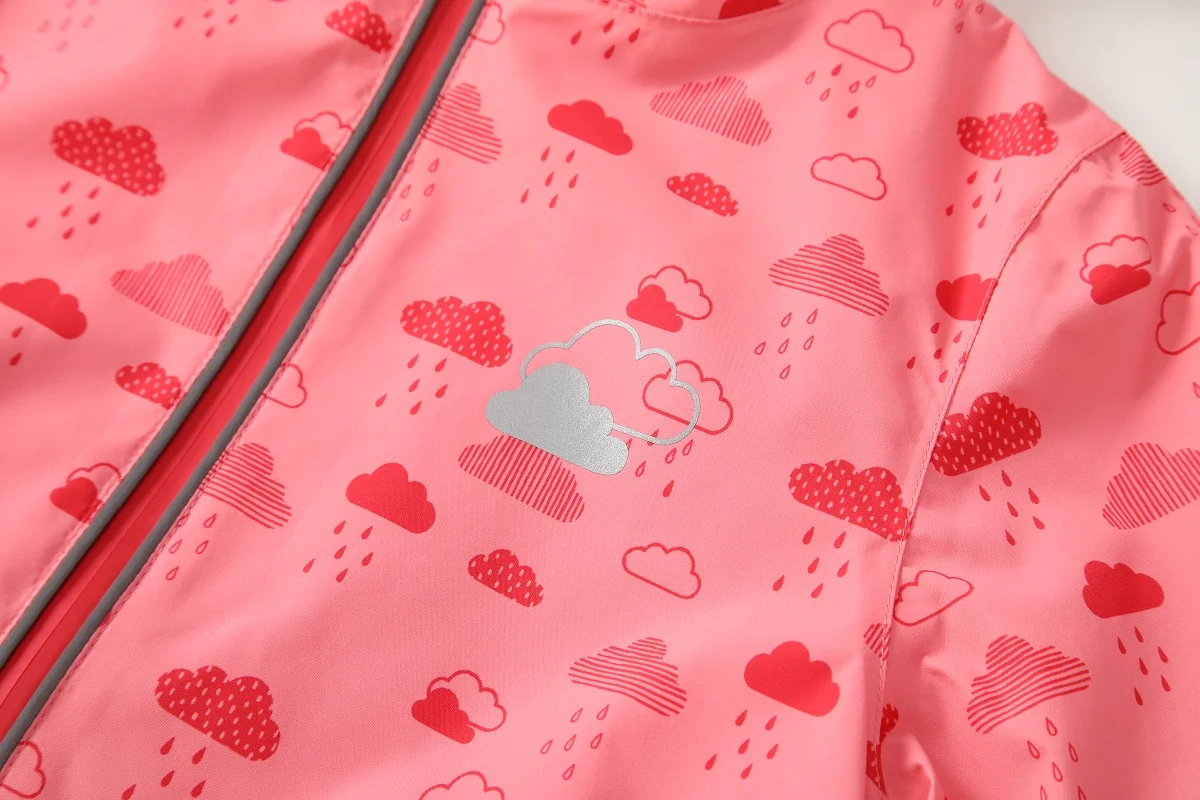 HONEYKING Baby Raincoat Suit Children's Clothing Set Waterproof Overalls Girls Jumpsuit Jacket And Pants Combo for Kids