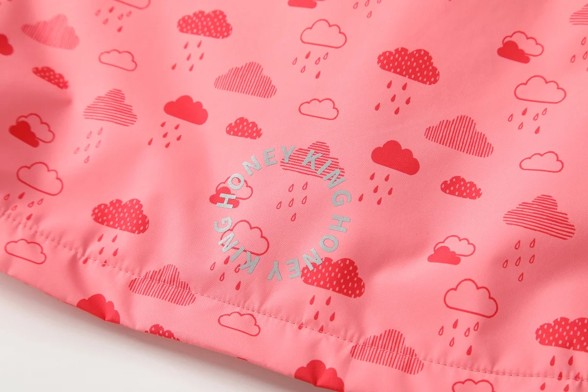 HONEYKING Baby Raincoat Suit Children's Clothing Set Waterproof Overalls Girls Jumpsuit Jacket And Pants Combo for Kids