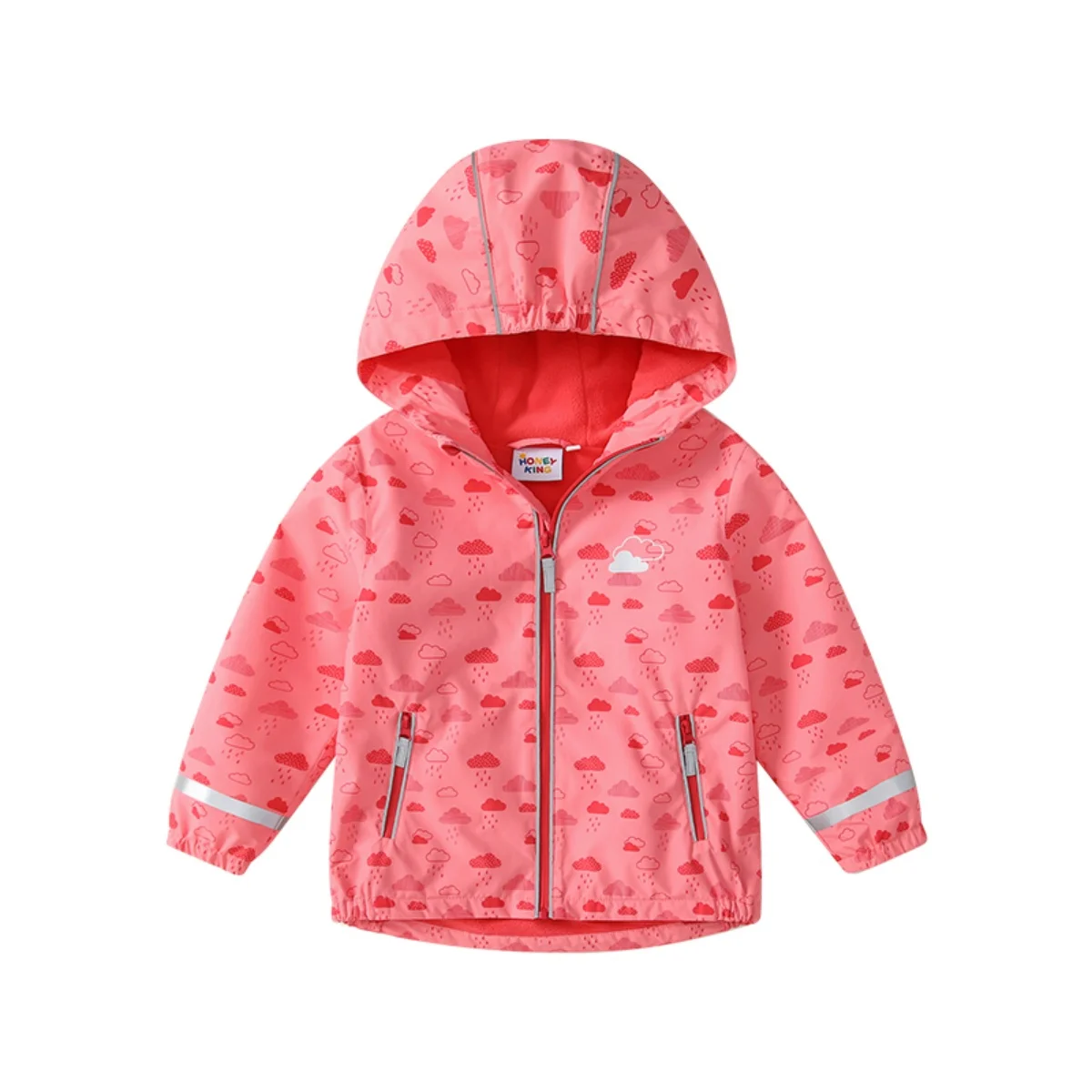 HONEYKING Baby Raincoat Suit Children's Clothing Set Waterproof Overalls Girls Jumpsuit Jacket And Pants Combo for Kids