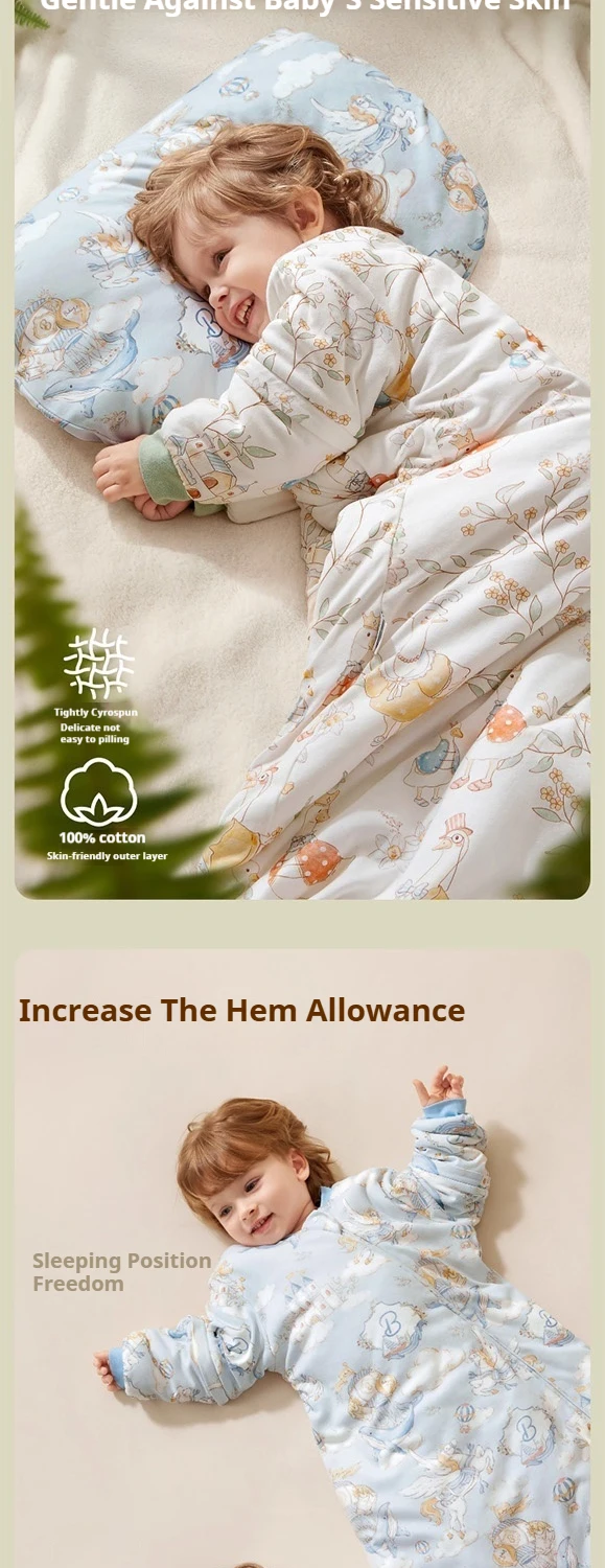 AIBEDILA Baby Sleep Sack Soft Cozy Infant Sleeping Bag Ultra Light Winter Kids Wearable Blanket For Boy/Girl 0-3Y Toddlers