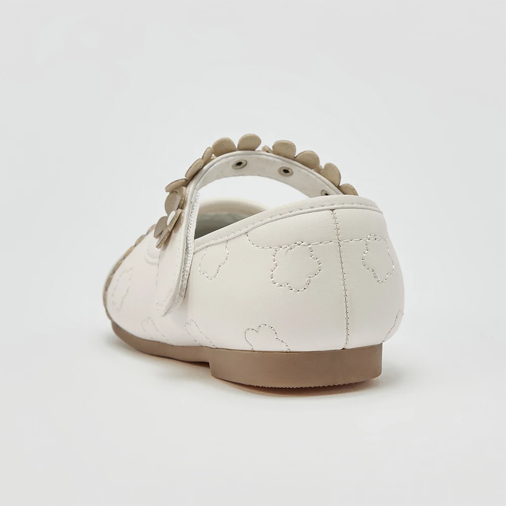 Dave Bella Children Leather Shoes Autumn Spring Girls Retro Princess Shoes Anti Slip Elegant Outerwear Party Kid Shoes DB1260722