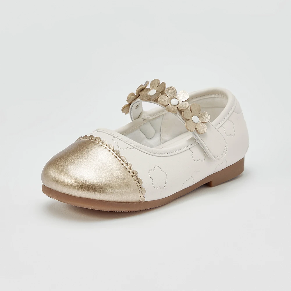 Dave Bella Children Leather Shoes Autumn Spring Girls Retro Princess Shoes Anti Slip Elegant Outerwear Party Kid Shoes DB1260722
