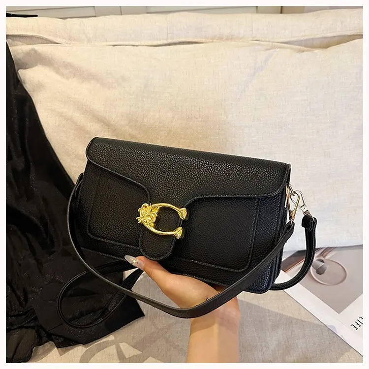 New trendy shoulder bag, designer handbag with detachable shoulder strap, elegant and fashionable women's crossbody bag