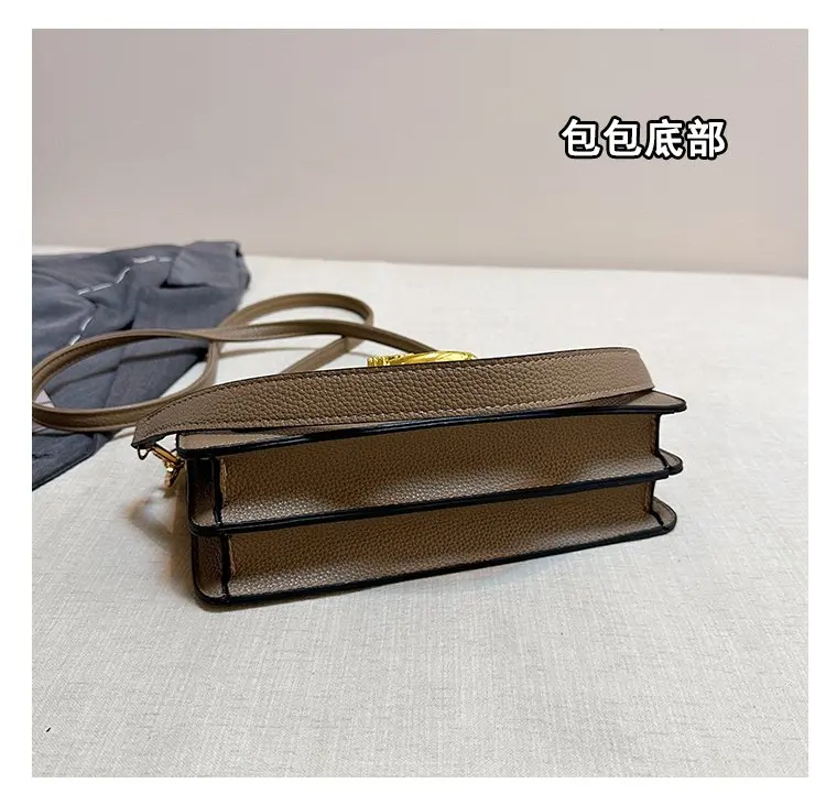 New trendy shoulder bag, designer handbag with detachable shoulder strap, elegant and fashionable women's crossbody bag