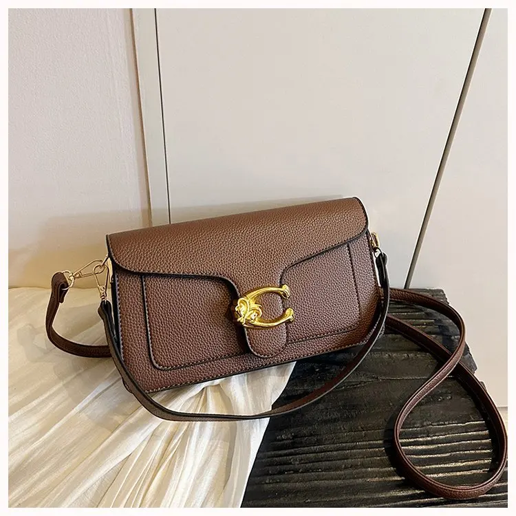 New trendy shoulder bag, designer handbag with detachable shoulder strap, elegant and fashionable women's crossbody bag