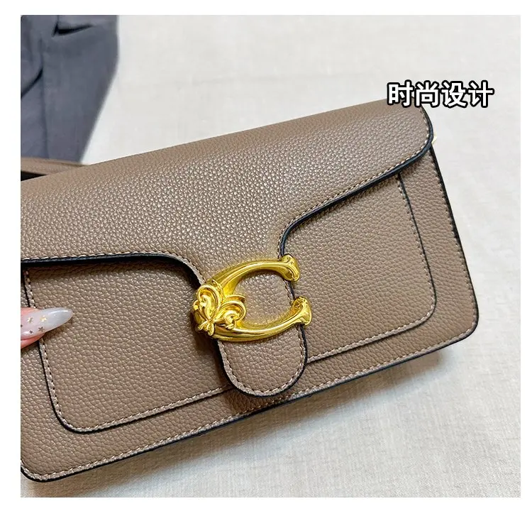 New trendy shoulder bag, designer handbag with detachable shoulder strap, elegant and fashionable women's crossbody bag