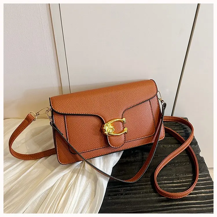 New trendy shoulder bag, designer handbag with detachable shoulder strap, elegant and fashionable women's crossbody bag
