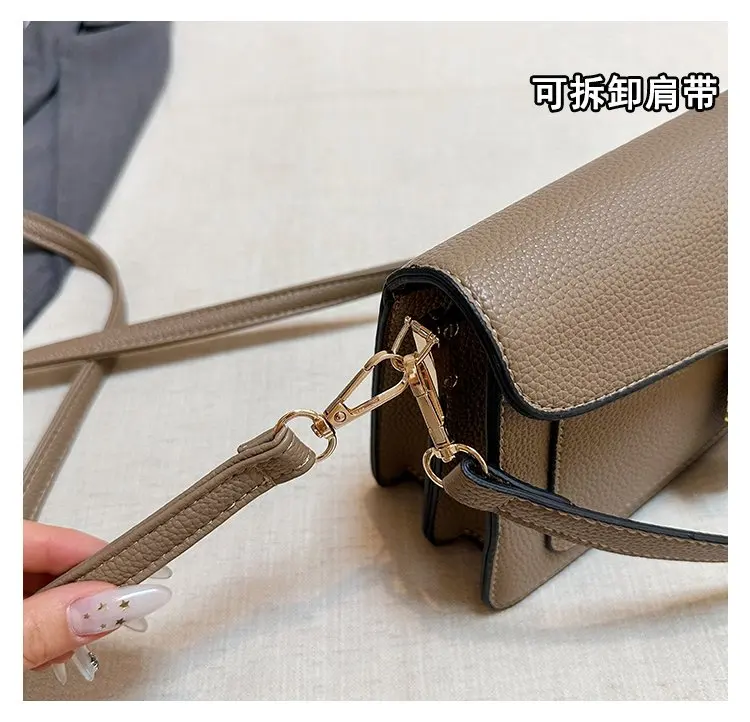 New trendy shoulder bag, designer handbag with detachable shoulder strap, elegant and fashionable women's crossbody bag
