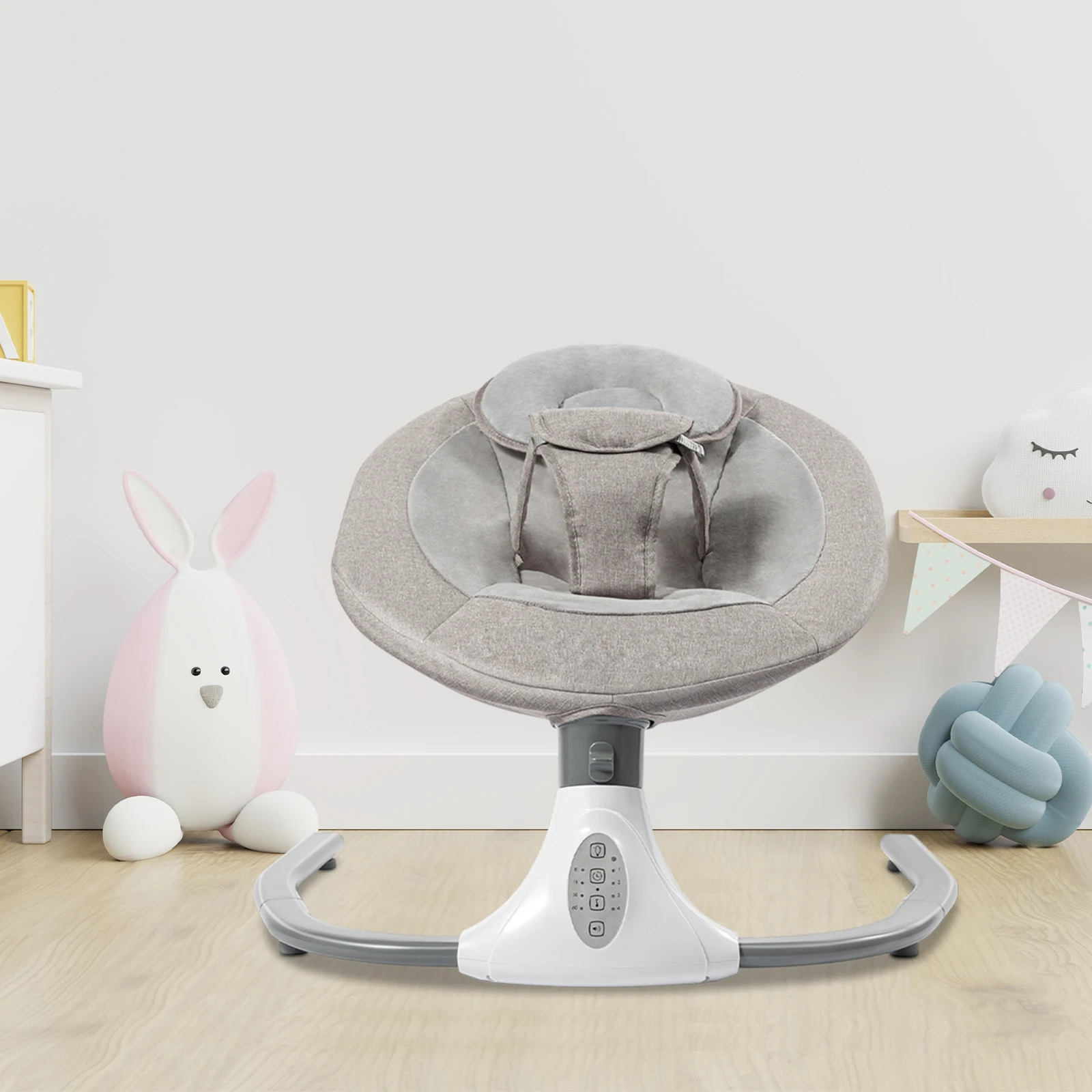 Multifunctional Electric Auto Rock Baby Cradle With Lullabies For Newborn To 18 Months Infant