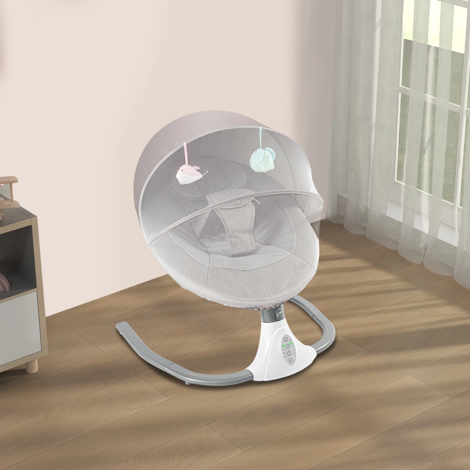 Multifunctional Electric Auto Rock Baby Cradle With Lullabies For Newborn To 18 Months Infant
