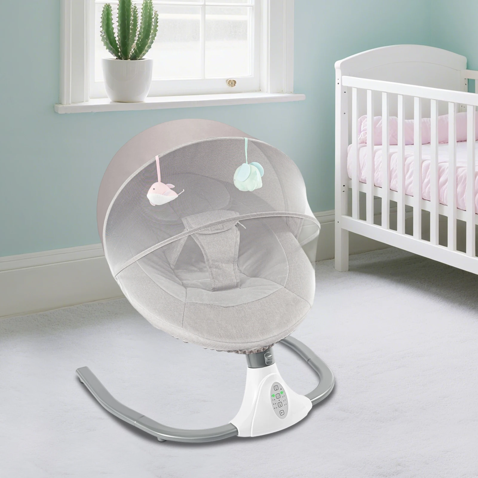 Multifunctional Electric Auto Rock Baby Cradle With Lullabies For Newborn To 18 Months Infant