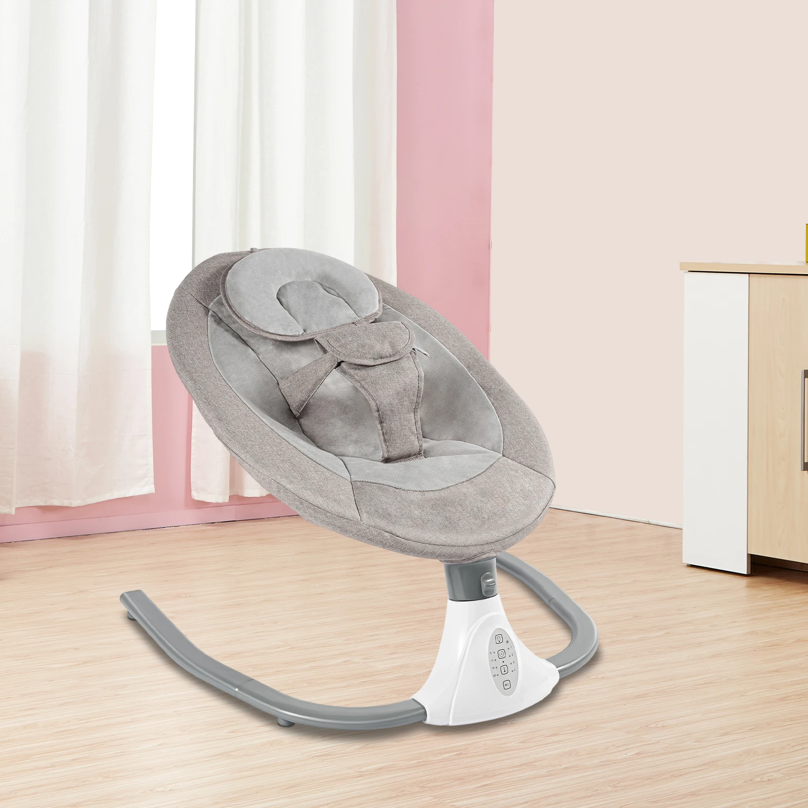Multifunctional Electric Auto Rock Baby Cradle With Lullabies For Newborn To 18 Months Infant
