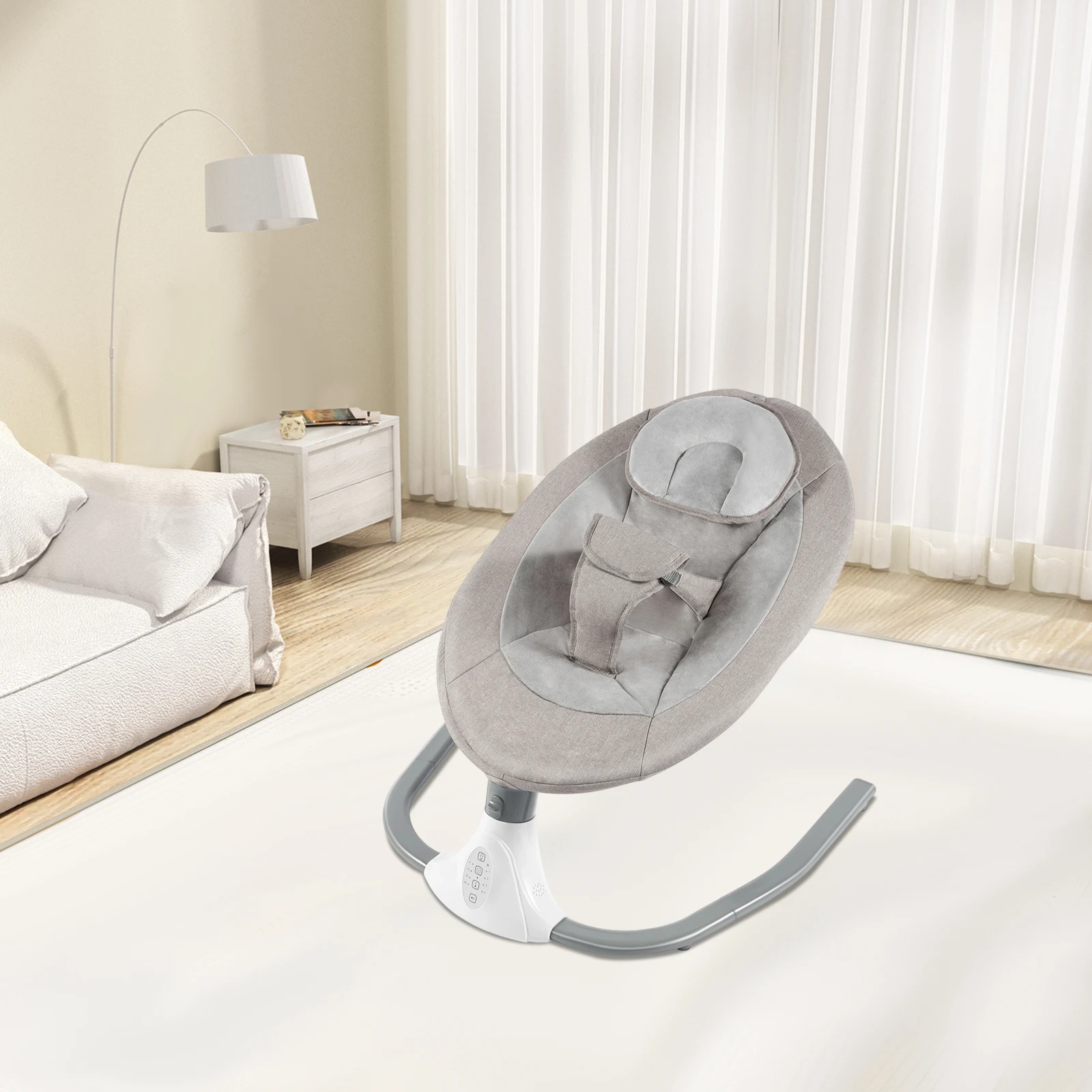 Multifunctional Electric Auto Rock Baby Cradle With Lullabies For Newborn To 18 Months Infant