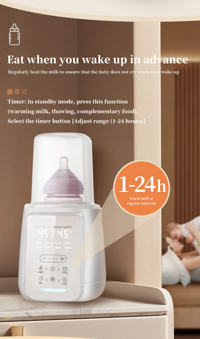 Baby Bottle Warmer sterilizer Multifunction Breast Milk Warmer Accurate Temperature Control Baby Bottle Heater Baby Newborn Item