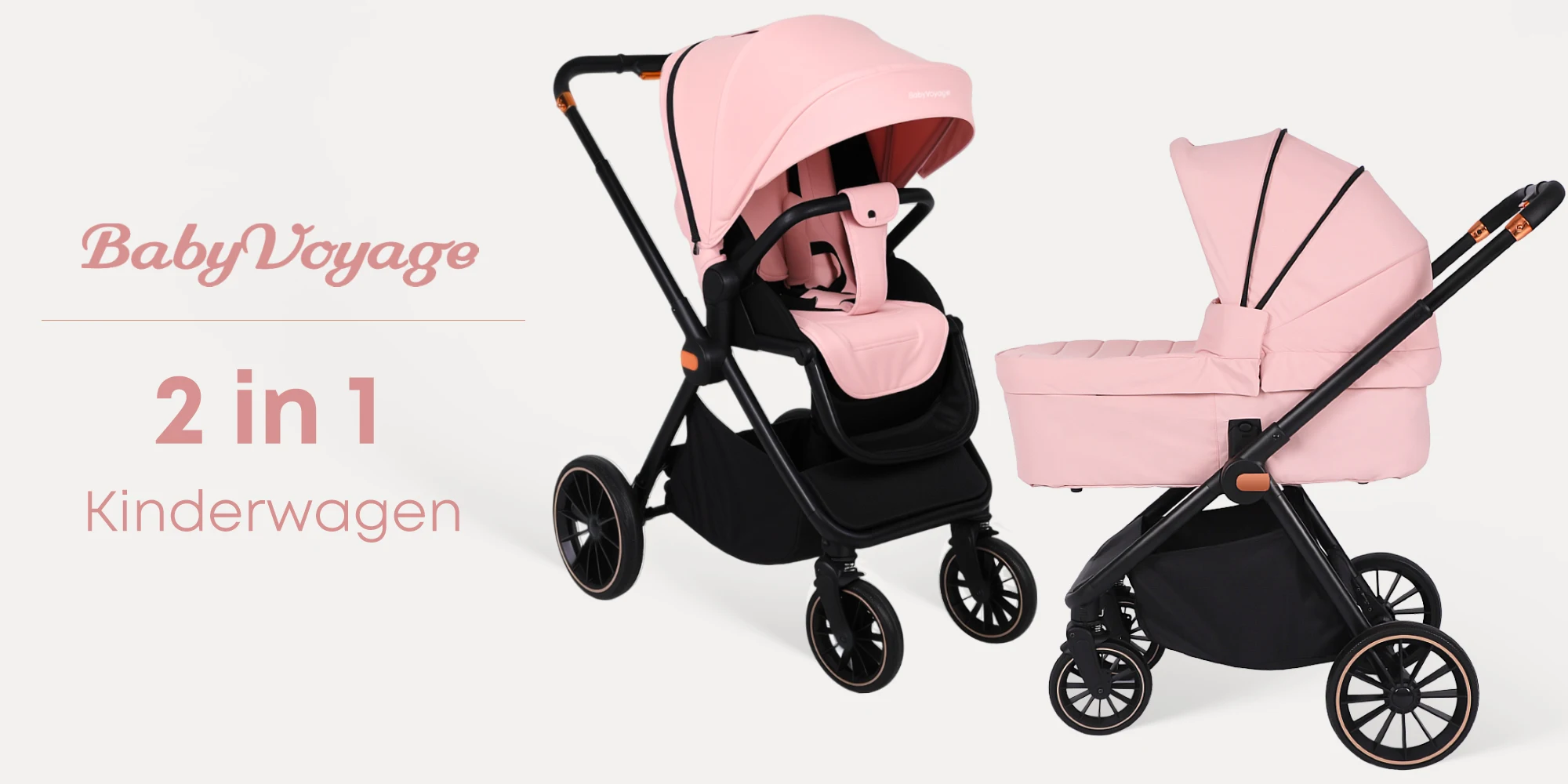 2-in-1 Foldable Baby Stroller Travel System High Landscape Aluminum Frame Fold Pram Newborn Infant Stroller 0-4 Years