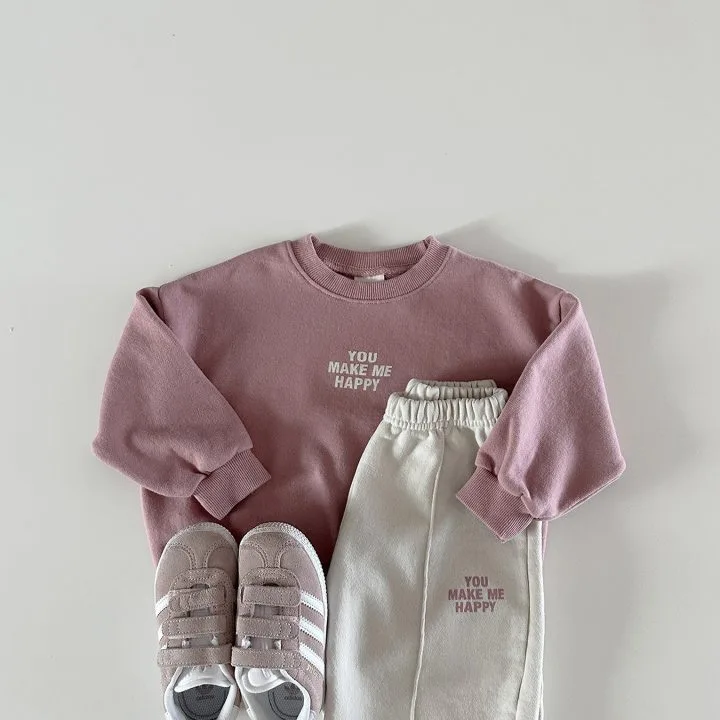 2026 Autumn Children Clothing Set Korean Boys Long Sleeve Sweater+Pants Suit Baby Girls Casual 2PCS Spring Tracksuit Leisure Set