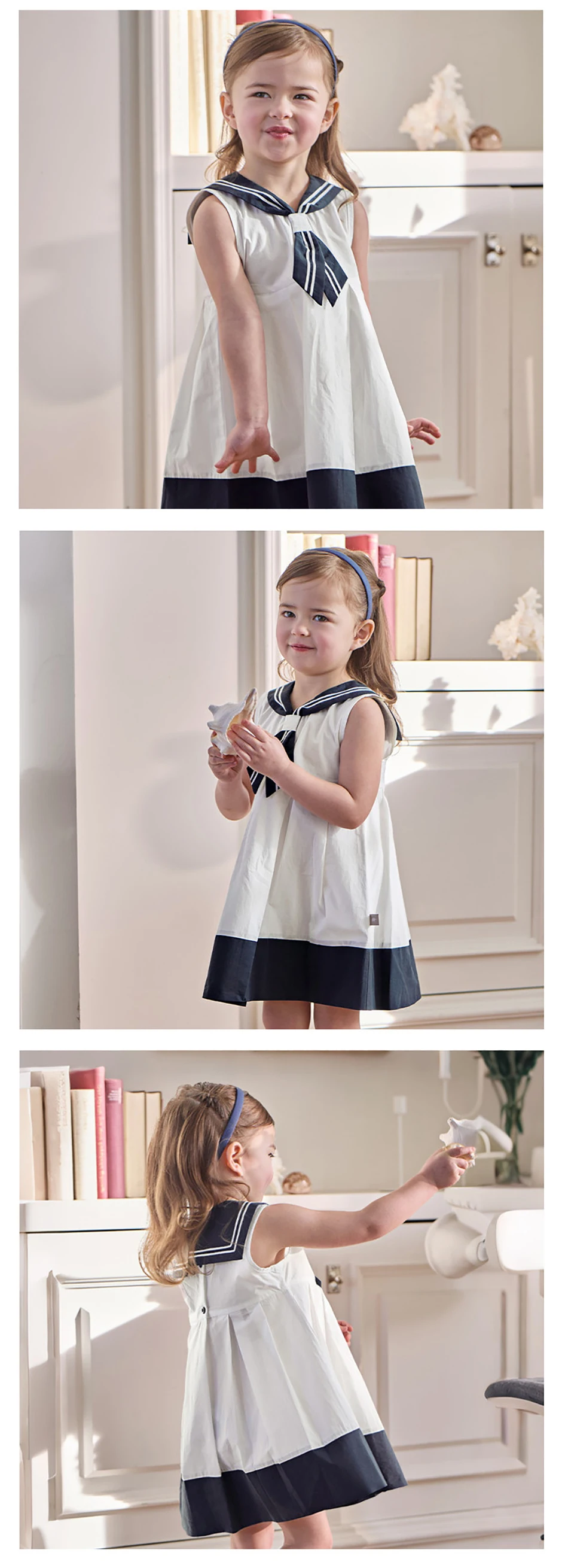 Dave Bella Girls Pure Cotton Dress Summer Elegant Sweet Children Clothes Charm Dresses Fashion Cool Party Preppy Style DB2261987
