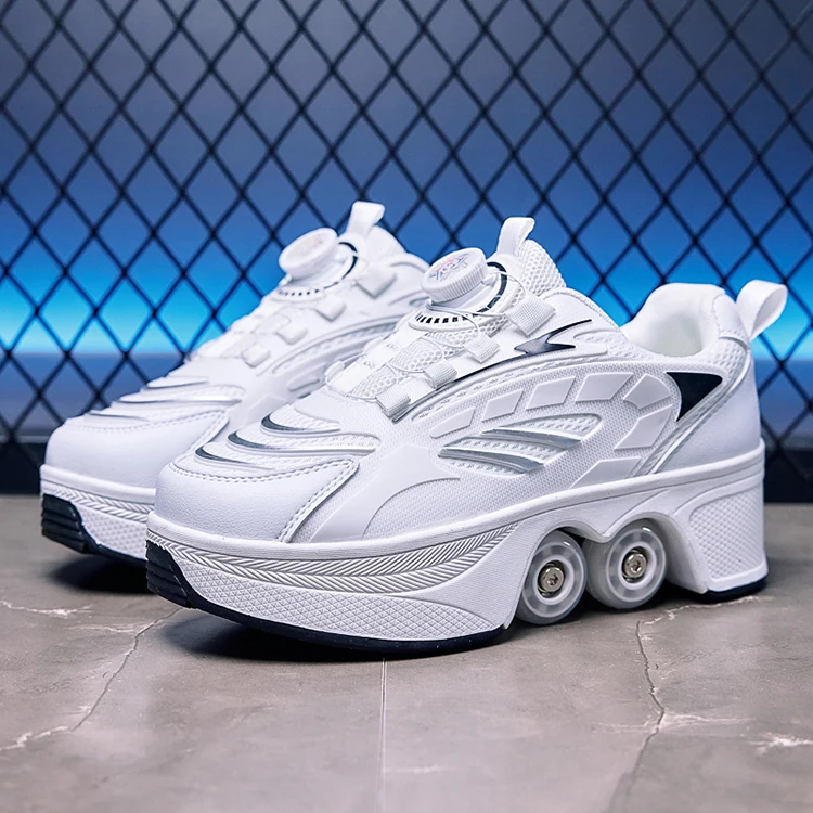 Roller Skates Kids Gifts 2026 New Big Four-wheeled Roller Skates Four-wheeled Retractable Teenagers Roller Skates Waterproof