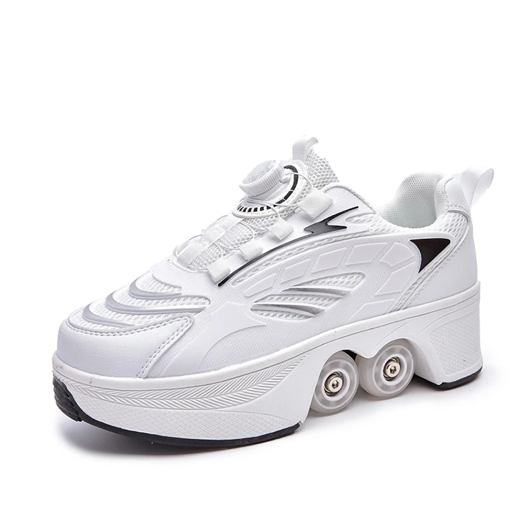 Roller Skates Kids Gifts 2026 New Big Four-wheeled Roller Skates Four-wheeled Retractable Teenagers Roller Skates Waterproof