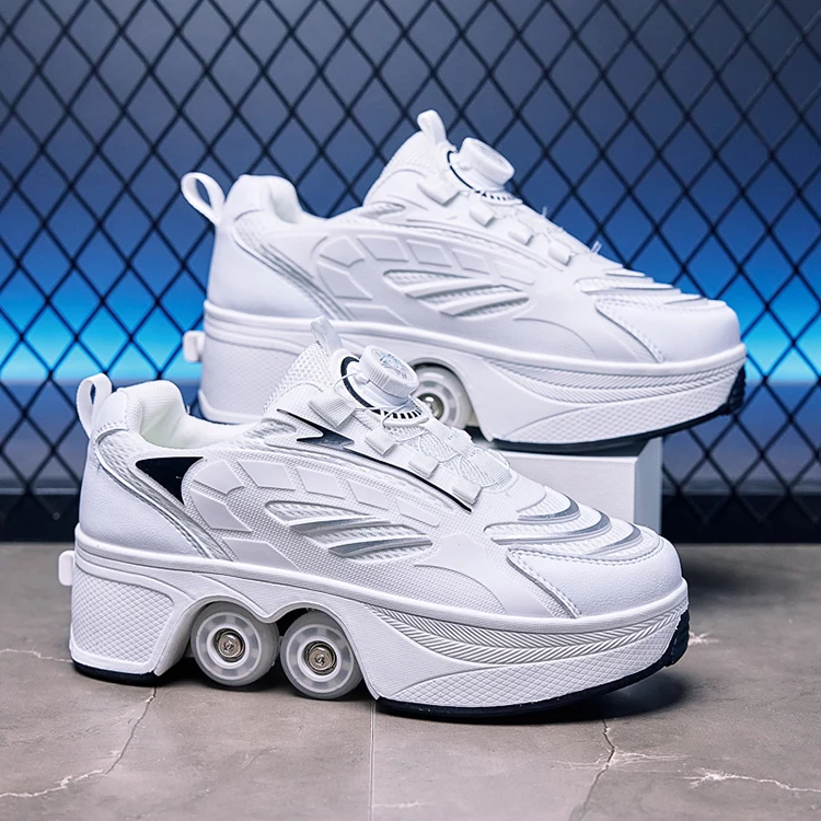 Roller Skates Kids Gifts 2026 New Big Four-wheeled Roller Skates Four-wheeled Retractable Teenagers Roller Skates Waterproof