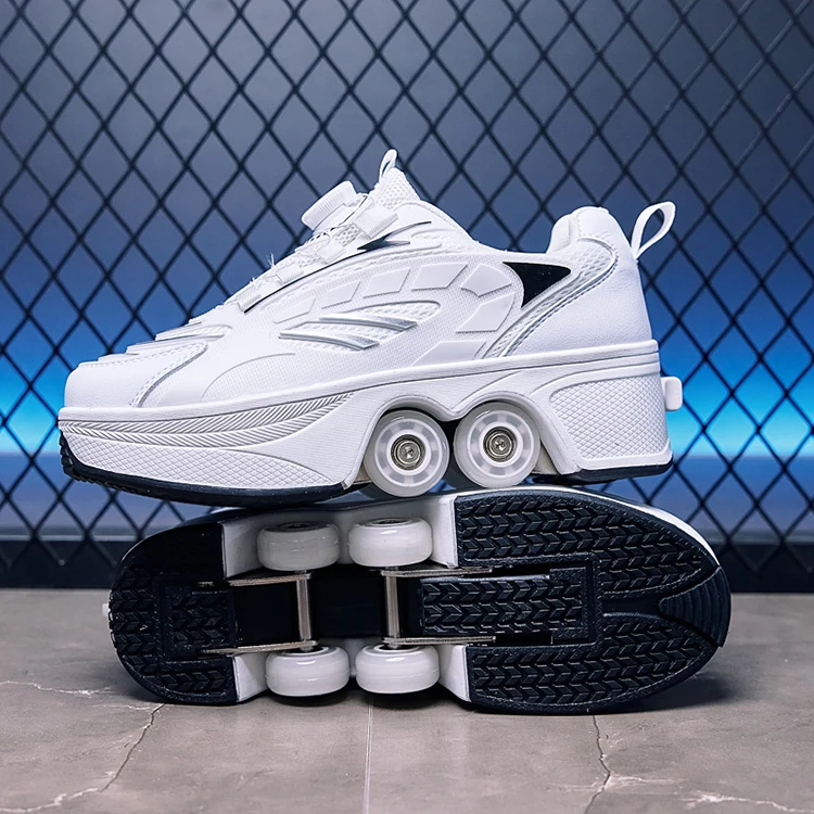 Roller Skates Kids Gifts 2026 New Big Four-wheeled Roller Skates Four-wheeled Retractable Teenagers Roller Skates Waterproof
